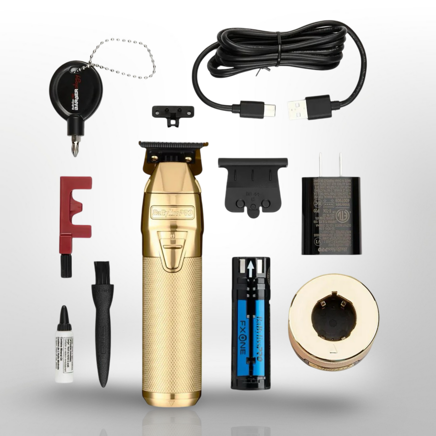 BaBylissPRO FXONE Black/GoldFX Cordless Trimmer Battery System